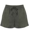SP723 Spasso Ladies Linen Shorts organic khaki colour image